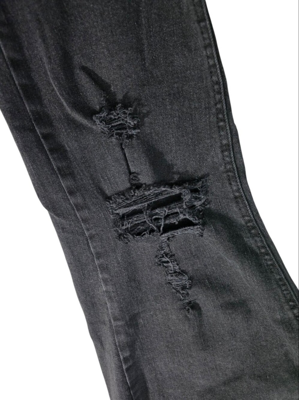 wild fable High Rise Straight Black Washed Denim Jeans - Picture 4 of 6